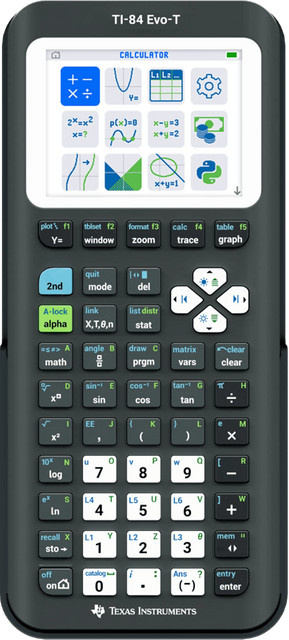 Texas Instruments TI-84 Evo-T Grafikfähiger Taschenrechner in Schwarz - Bild 1