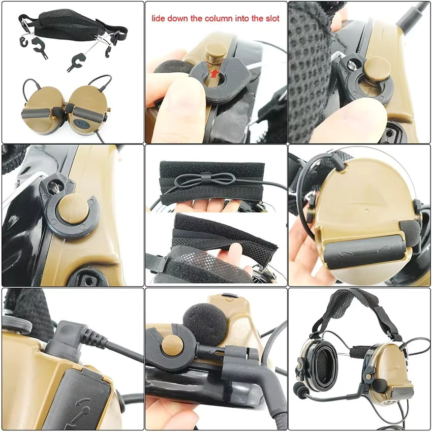 TAC-SKY Ersatz Stirnband Adapter für COMTAC III II XPI Headsets in Schwarz - Bild 4