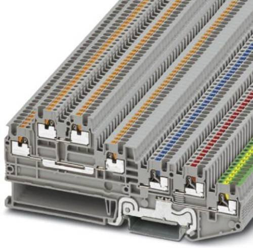Phoenix Contact 3244473 Initiatoren- und Aktorenklemme Push-In-Klemme Grau 50 Stück - Bild 1