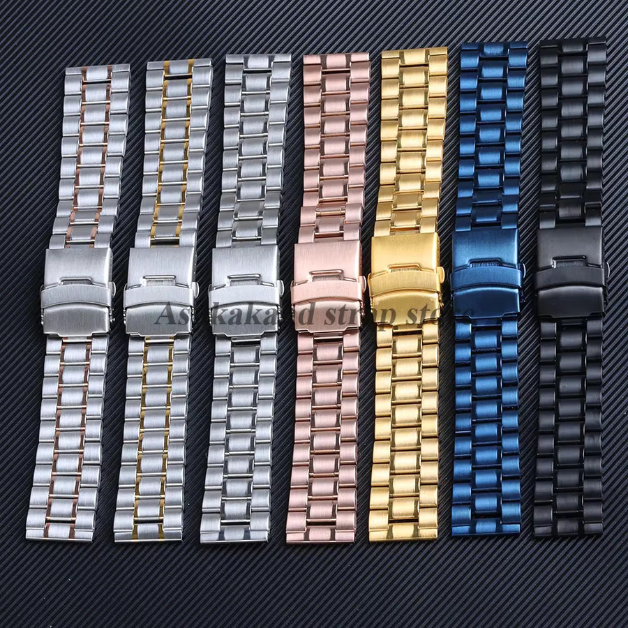Uhrenarmband asukaband, Edelstahl, Faltschließe, Unisex - Bild 2
