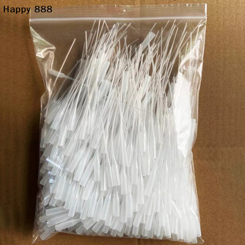 Hoeaden 100-teiliges Präzisions-Klebstoffapplikator-Set aus transparentem Kunststoff mit 8 mm und 12 mm Tropfspitzen für Bastelarbeiten und Laboranwendungen - Bild 2