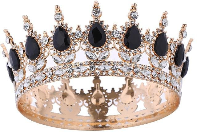 Wucifang Jewelry Krone, Kupfer, Gold, Zirkonia, Kristall, Damen - Bild 1
