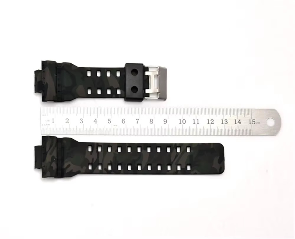 Casio Uhrenarmband, Kunststoff, Schwarz, Herren, 16mm - Bild 3