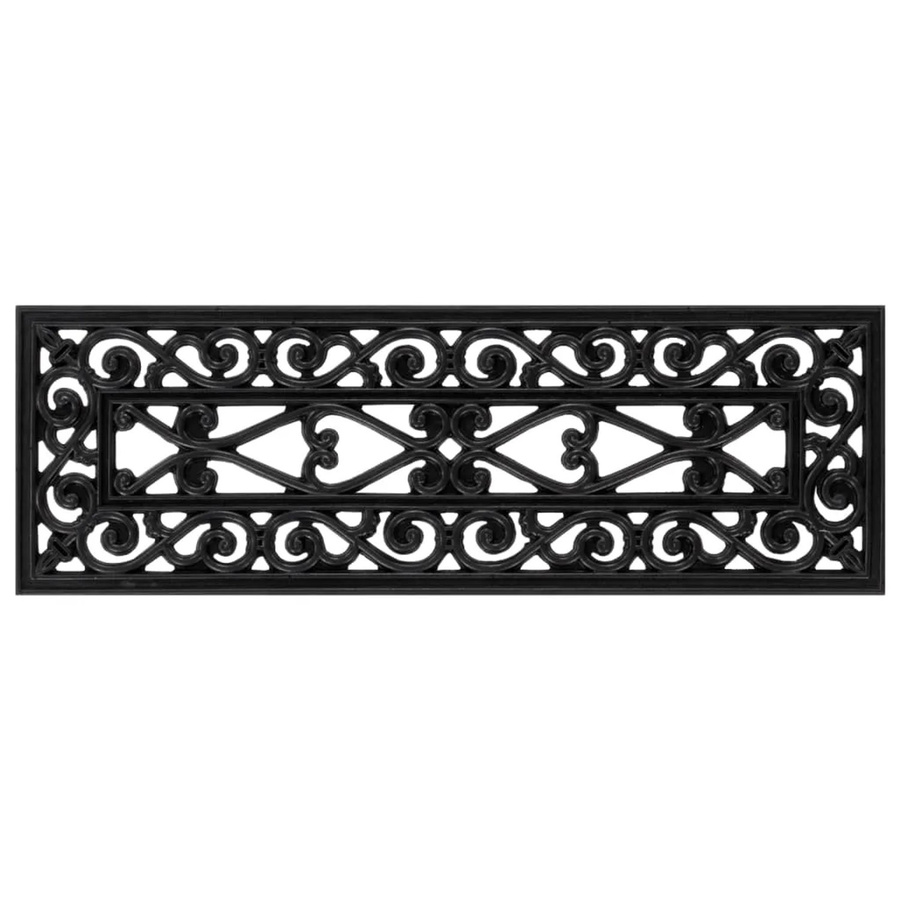 vidaXL Stufenmatten aus Gummi, 10 Stück, Schwarz, B: 75 cm, T: 25 cm - Bild 2