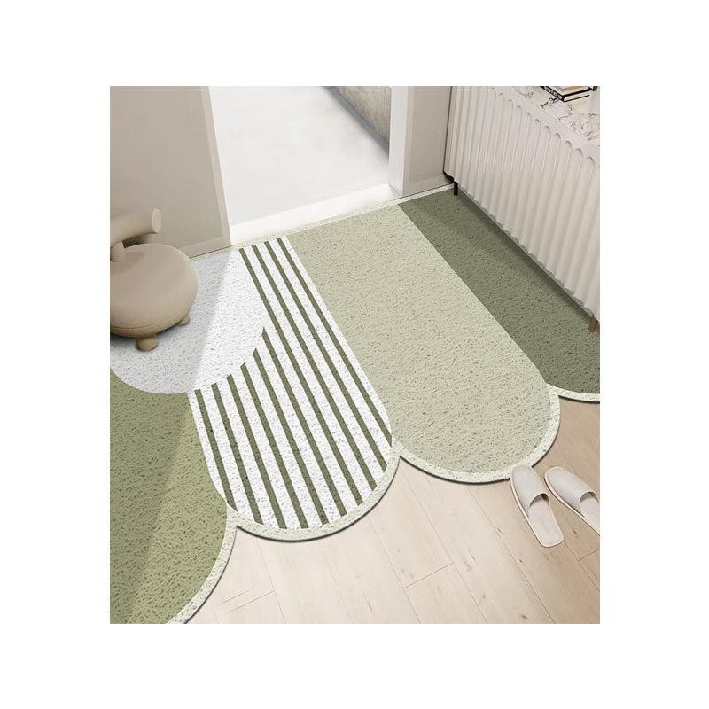 Yiran Furniture Verandamatte Seidenring-Design in Beige, schmutzabweisend und zuschneidbar, B/T: 80 x 50 cm - Bild 1