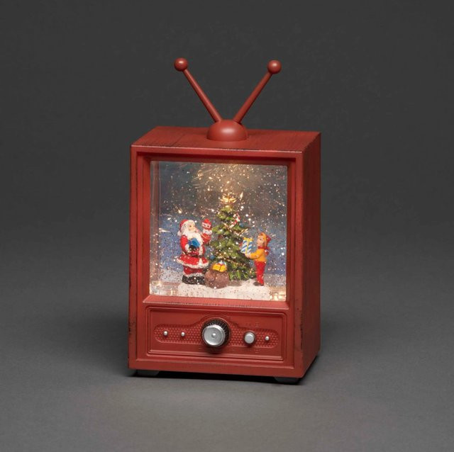 Konstsmide LED-Fernseher mit Wasserfüllung und warmweißer LED-Beleuchtung - Bild 1