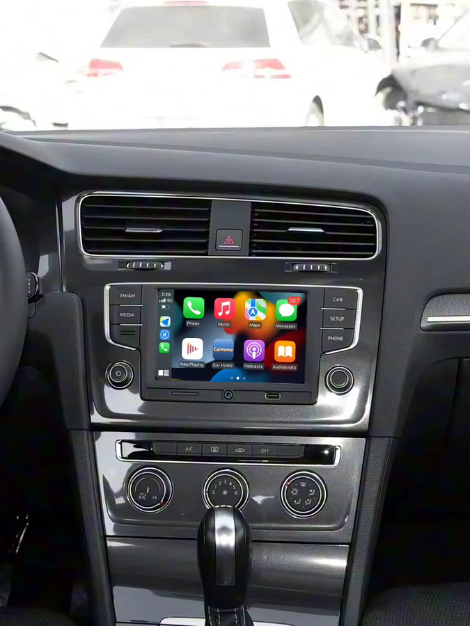 Bonroad Kabelloses CarPlay und Android Auto Modul mit Airplay und AutoLink Mirror für VW Volkswagen MIB MIB2 Golf 7 Polo Passat B8 Tiguan in Schwarz - Bild 4