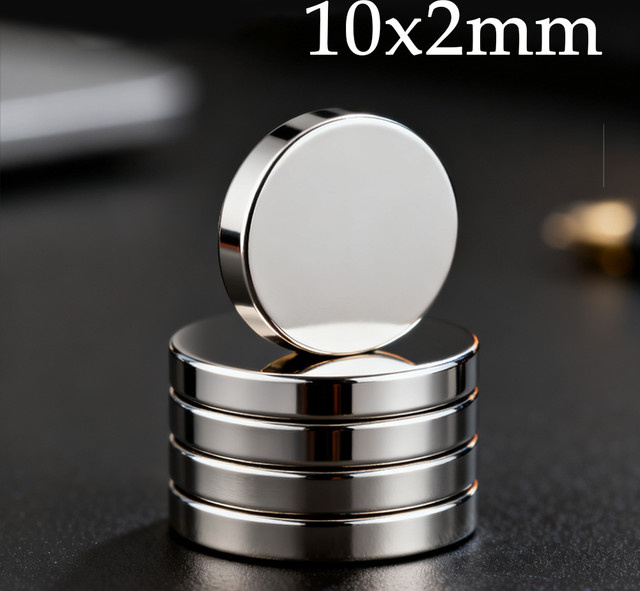 U-POLEMAG Runder Büromagnet 10 x 2 mm für DIY-Projekte und Befestigungen - Bild 1