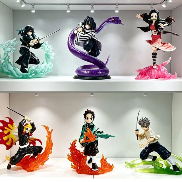 Bandai Demon Slayer Kamado Tanjiro Kampfszenen-Version, Anime-Figur, Kunststoff, Bunt / Mehrfarbig - Bild 1