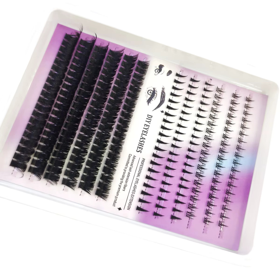 AMSDCN Wimpern-Cluster-Set, Black, Unisex - Bild 5