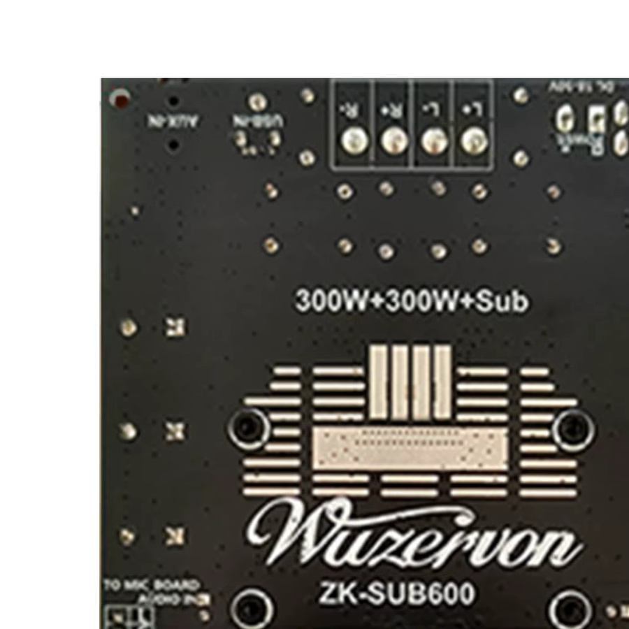CUGUU ZK-SUB600 Bluetooth-Verstärkerplatine mit Subwoofer-Erweiterung, 2.1 Kanal, TPA3255-Chip, Schwarz - Bild 3