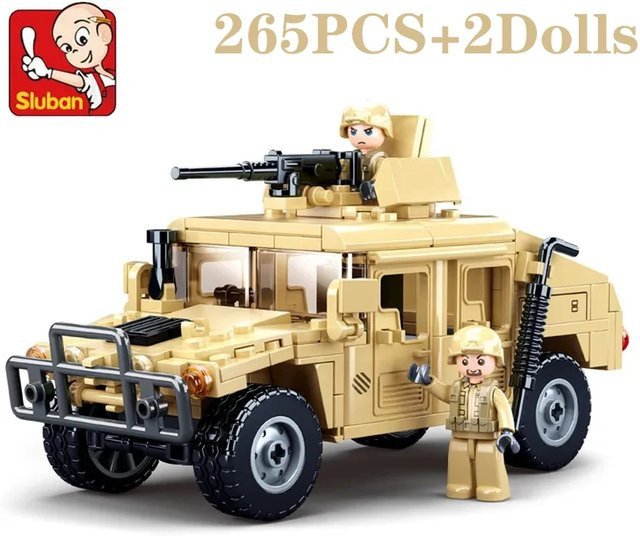 Sluban Militär-SWAT H2 Angriffsfahrzeug, Baukasten, 265 Teile - Bild 1