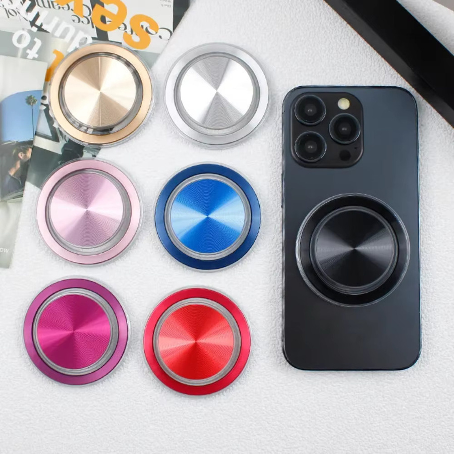 DIXSG Magnetische Telefonhalterung mit CD-Muster und Airbag-Funktion, faltbar, blau/mehrfarbig, kompatibel mit iPhone, Samsung und Xiaomi - Bild 3