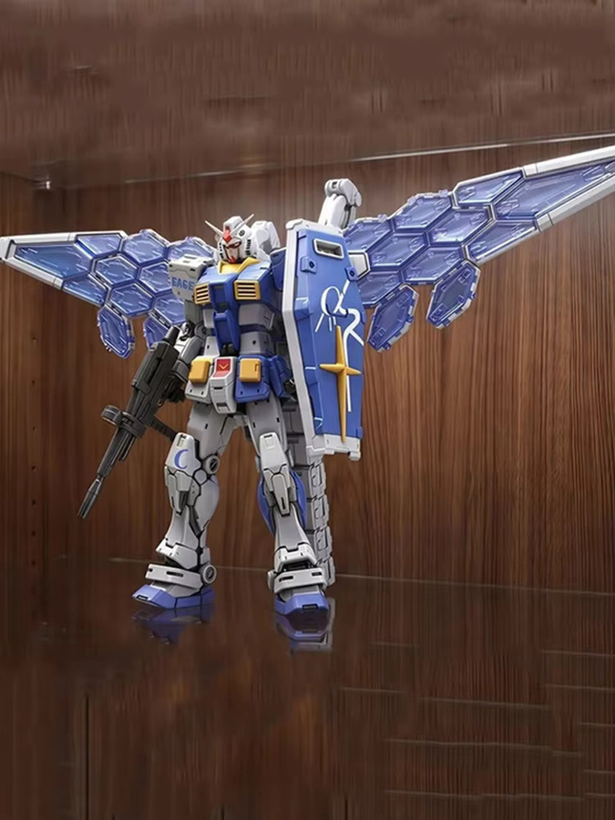 Bandai RG40C 1/144 RX 78F Kowloon Fist Color Scheme Osaka Transparent Wing Assembly Modellbausatz, Actionfigur - Bild 6
