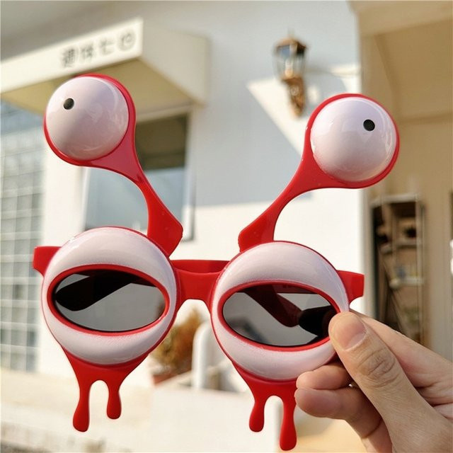 Gootrades Sonnenbrille, Vollrand, Round, Kunststoff, Rot - Bild 1