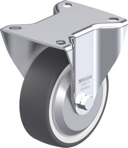 Blickle B-POTH 100KA-FA Bockrolle in Grau-Weiß mit 100 mm Rad-Durchmesser und 250 kg Tragfähigkeit - Bild 1