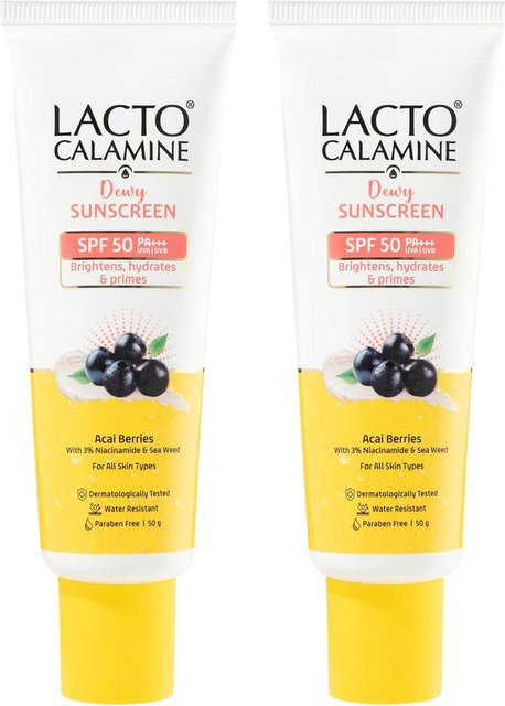 Lacto Calamine Dewy Sonnenschutz, LSF 50, Niacinamid, 2 x 50 g - Bild 1