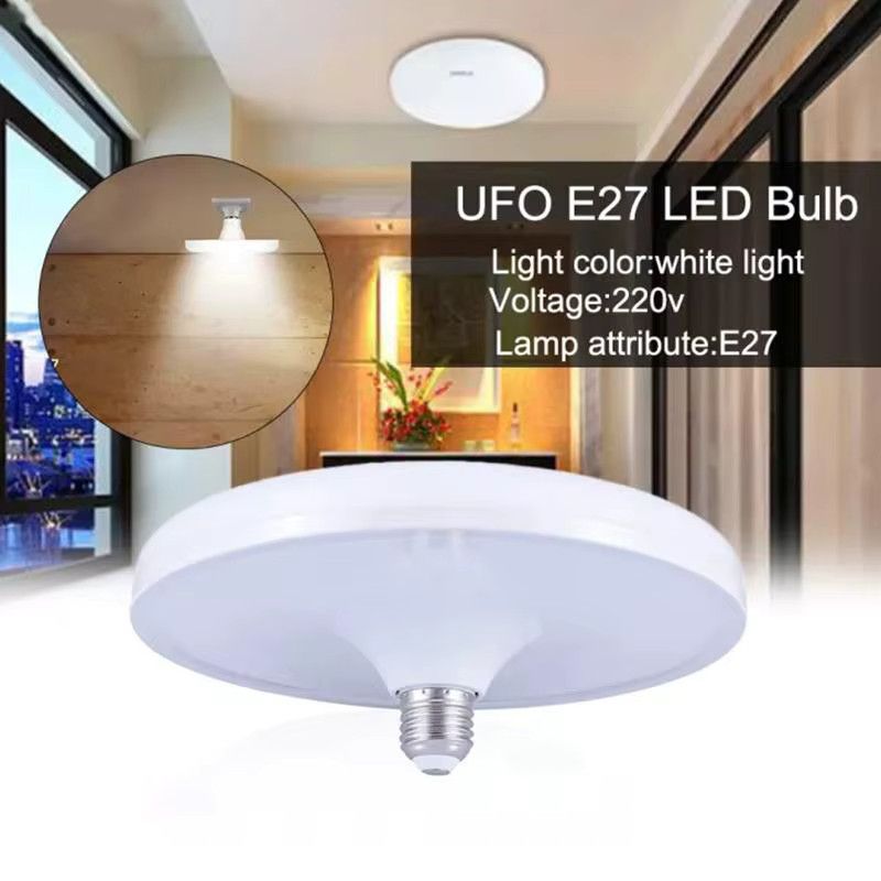 Szaoju LED UFO Deckenleuchte mit E27-Sockel, 15W, 6500k, Innenbeleuchtung für Garage und Haushalt - Bild 2