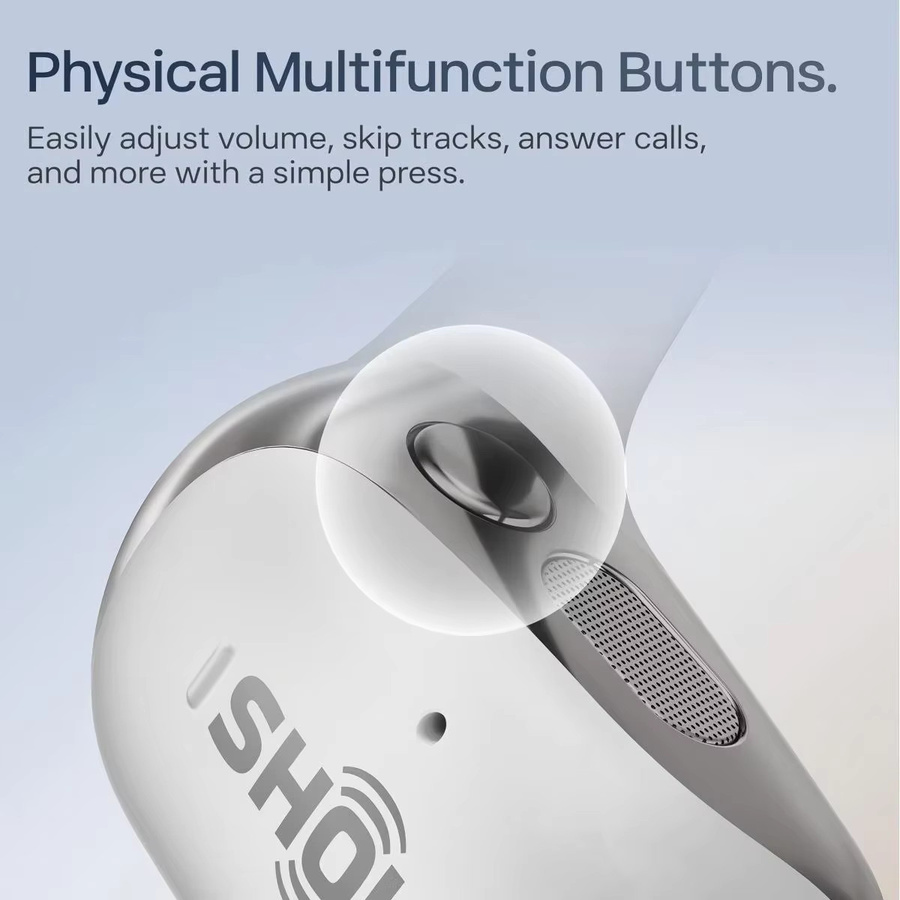Shokz OpenFit 2+ T921 kabellose In-Ear Kopfhörer mit Dolby Audio und USB-C in Beige - Bild 1