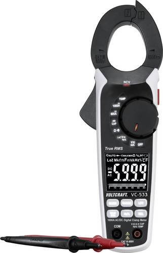 VOLTCRAFT VC-533 Digitale Stromzange CAT III 600V in Weiß mit 6000 Counts - Bild 1