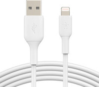 Belkin BoostCharge Lightning auf USB-A Ladekabel in Weiß, 3 m - Bild 1