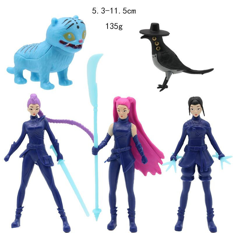 Fashnics Kpop Dämonenjäger Figuren 5-teiliges Set ab 3-6 Jahren - Bild 2
