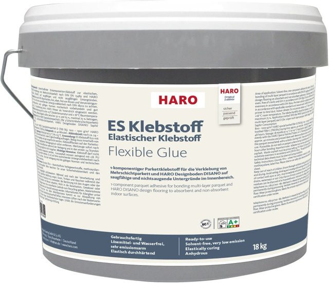 Haro Elastikkleber Beige 9 kg für Parkett, lösungsmittelfrei - Bild 1