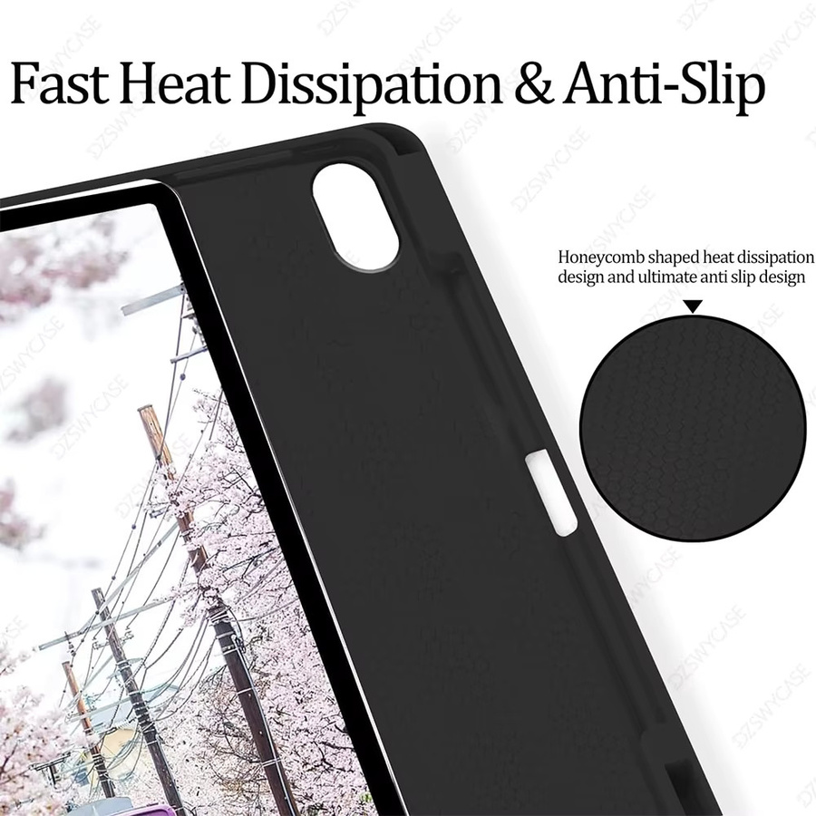 DZSWYCASE Silikon Slim Protective Hülle für iPad 10. Generation 10.9 und iPad 11. Generation A16 11 mit Stifthalter und Y-förmigem Ständer, Schwarz - Bild 5