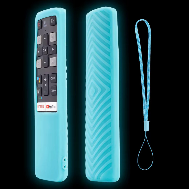 Silikon-Fernbedienungshülle RC802V JUR6 in Blau für TCL TV-Modelle - Bild 4