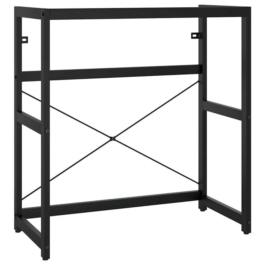 vidaXL Badezimmer Waschtischgestell aus Metall in Schwarz, Industrial Design, B/T/H: 79 x 38 x 83 cm - Bild 2
