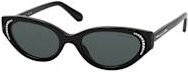 Swarovski SK 6030 Sonnenbrille, Cat-Eye, Vollrand, Kunststoff, Damen, black grey - Bild 1