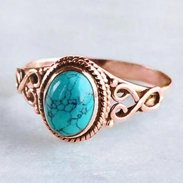 YIRAN Jewelry Ringe, Kupfer, Roségold, Zirkonia, Damen - Bild 1