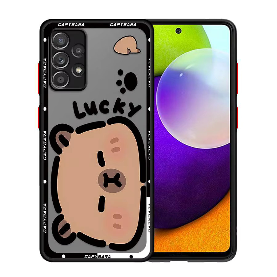 Niedliche Handyhülle mit Capybara Motiv für Samsung Galaxy A17 A52 A35 A16 A15 A52S A72 A14 A23 A34 A36 A53 A56 A55 A73 A33 A54 - Bild 2