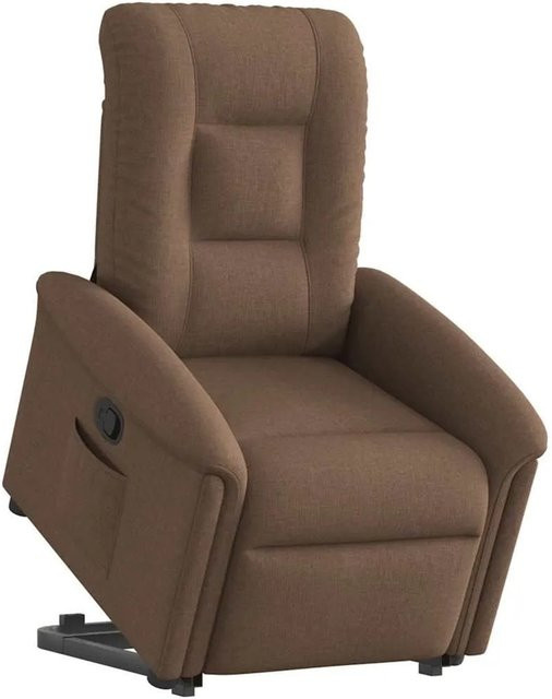 vidaXL Relaxsessel mit Aufstehhilfe in Braun aus Stoff mit Armlehnen - Bild 1