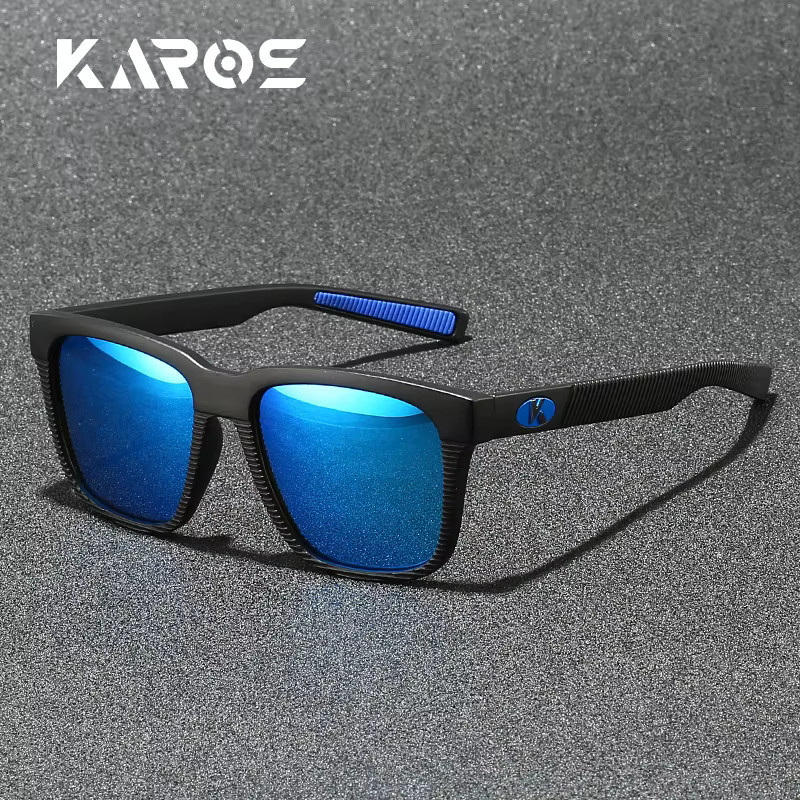 Karos Sportsonnenbrille, Vollrand, Kunststoff, Schwarz, Unisex, polarisiert - Bild 1