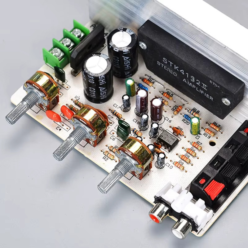 VGDHBTER 2,0 Kanal Doppel Verstärker Bord DX-0408 mit 50W + 50W High-Power DIY Modul für AC15-18V - Bild 2