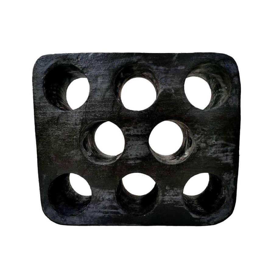 Lolaa Weinregal Paulo aus Paulownia-Holz für 8 Flaschen, Schwarz - Bild 1