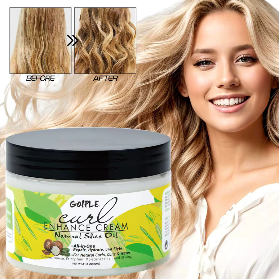 GOIPLE Locken-Verstärkungscreme mit Shea-Öl und Kokosnuss-Öl, 320g - Bild 5