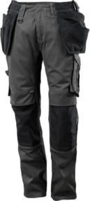 Mascot Arbeitshose mit Hängetaschen und Kniepolstertaschen in Anthrazit/Schwarz mit Cordura und Reflexstreifen, Größe 82C60 - Bild 1
