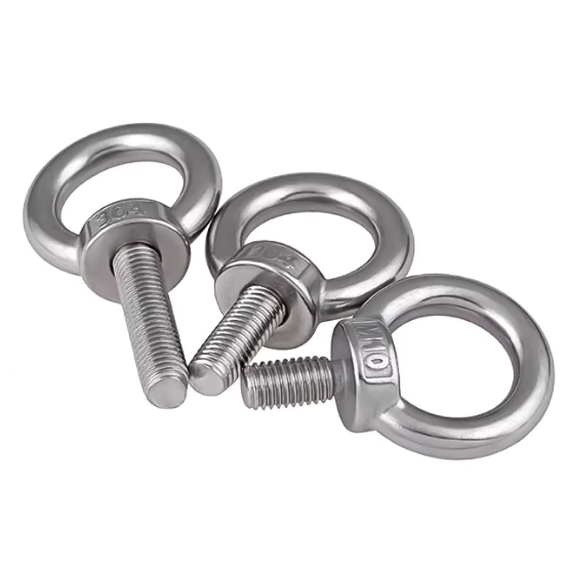 Heberauge-Schraubenbolzen aus Edelstahl A2-70 in Silber mit rundem Ring und Hakenbolzen für verschiedene Gewindegrößen M3 bis M24 - Bild 4