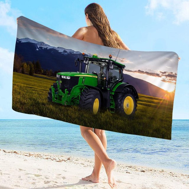 Ka Chen Mutong Mikrofaser Strandhandtuch mit Grafikdesign, schnelltrocknend und weich, B: 63 cm, H: 120 cm - Bild 1