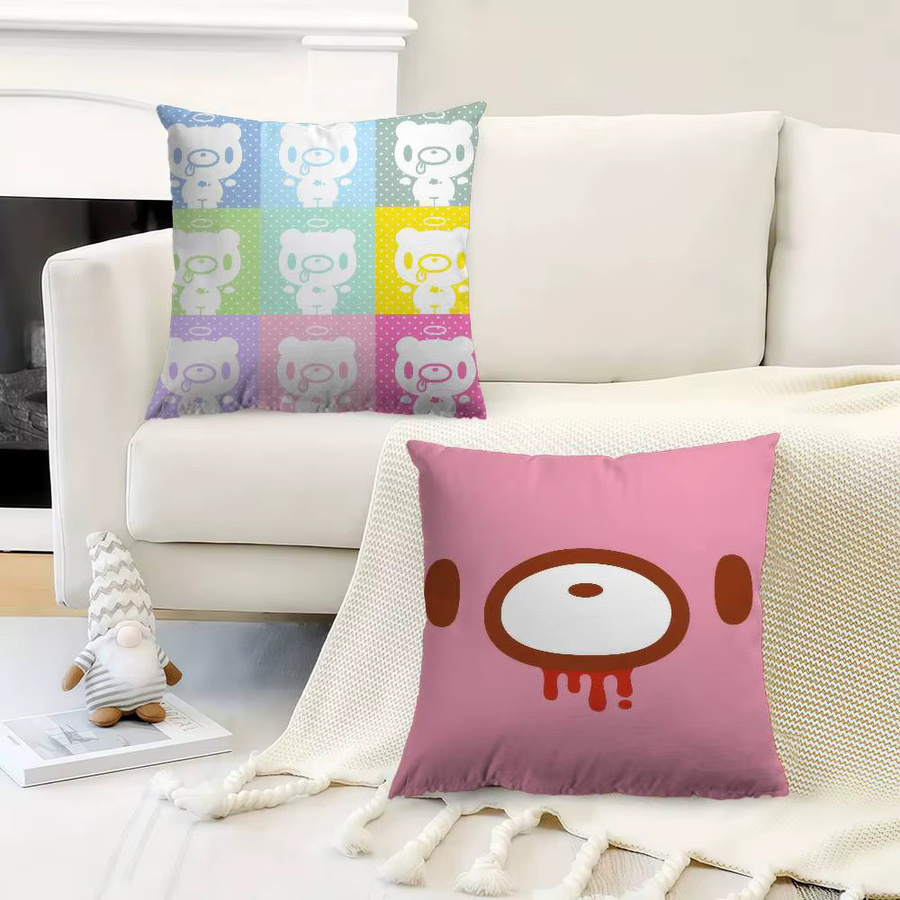 Cartoon Gloomy Bear Kissenbezug quadratisch 30 x 30 cm - Bild 4
