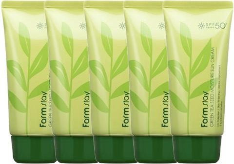 FARM STAY Grüner Tee Sonnenschutzcreme LSF 50+, 70 g, Unisex - Bild 1