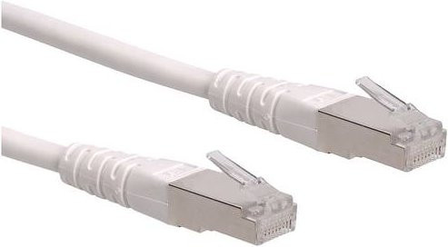Roline RJ45 Patchkabel CAT 6 S/FTP Ethernet LAN Kabel Weiß 20 m - Bild 1