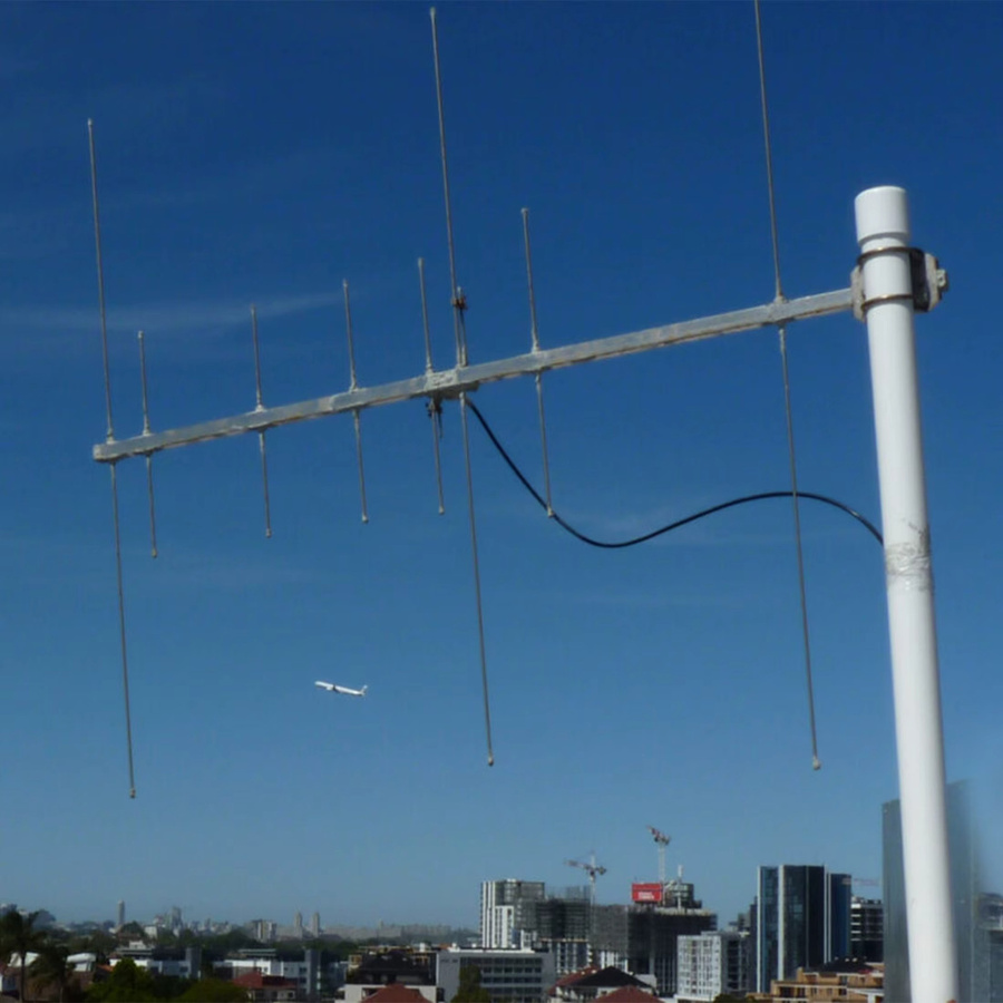 SignalPlus Dualband-Yagi-Antenne für Amateurfunk 2m 70cm VHF UHF, Hochleistungs-8-Elemente-Außenantenne in Silber - Bild 3