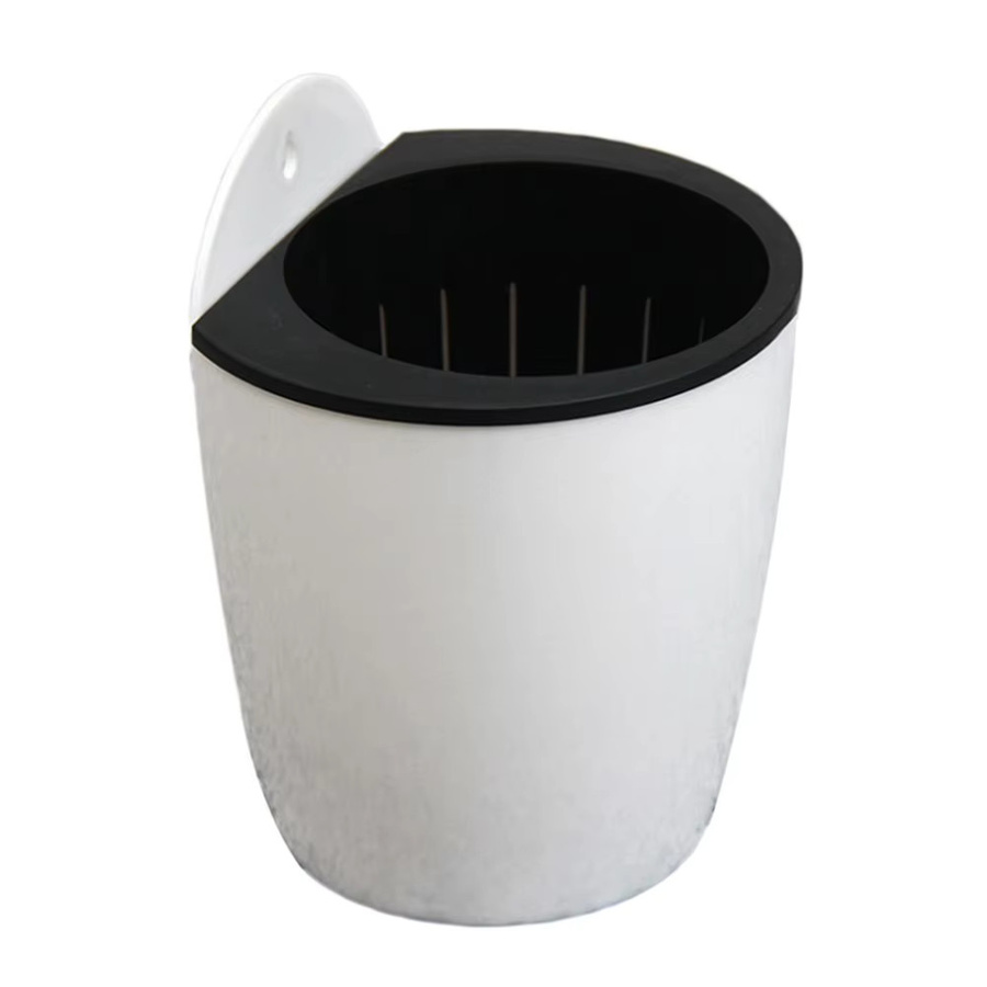 Wandmontierter Blumentopf aus Kunststoff mit automatischem Bewässerungssystem für Hydrokulturen und Zimmerpflanzen, Farbe: Weiß - Bild 3