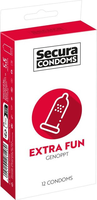 Secura Condoms Extra Fun mit Stimulationsnoppen, Unisex - Bild 1