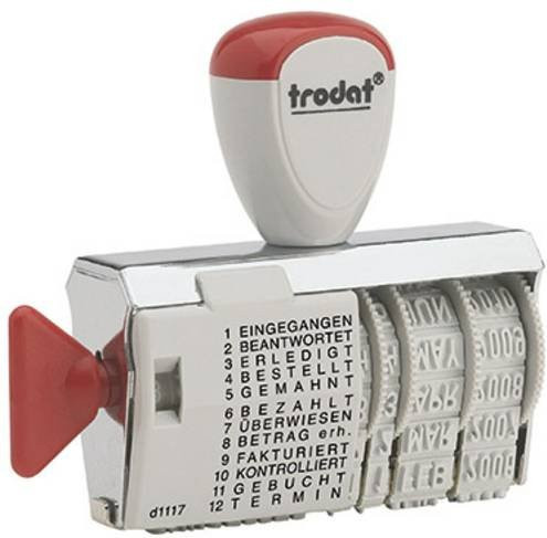 Trodat Wortbandstempel Classic 1117 in Schwarz und Silber - Bild 1