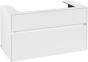 Villeroy & Boch Waschtischunterschrank Collaro in Weiß Matt mit internen Schubladen, Wandmontage, B/H/T: 100 x 54,8 x 50 cm - Bild 1