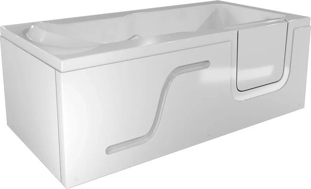 AcquaVapore Seniorenwanne S17-L mit Tür, rechteckig, weiß, B/T: 150 x 75 cm - Bild 1